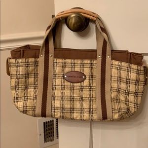 Straw plaid Tommy Hilfiger hand bag.